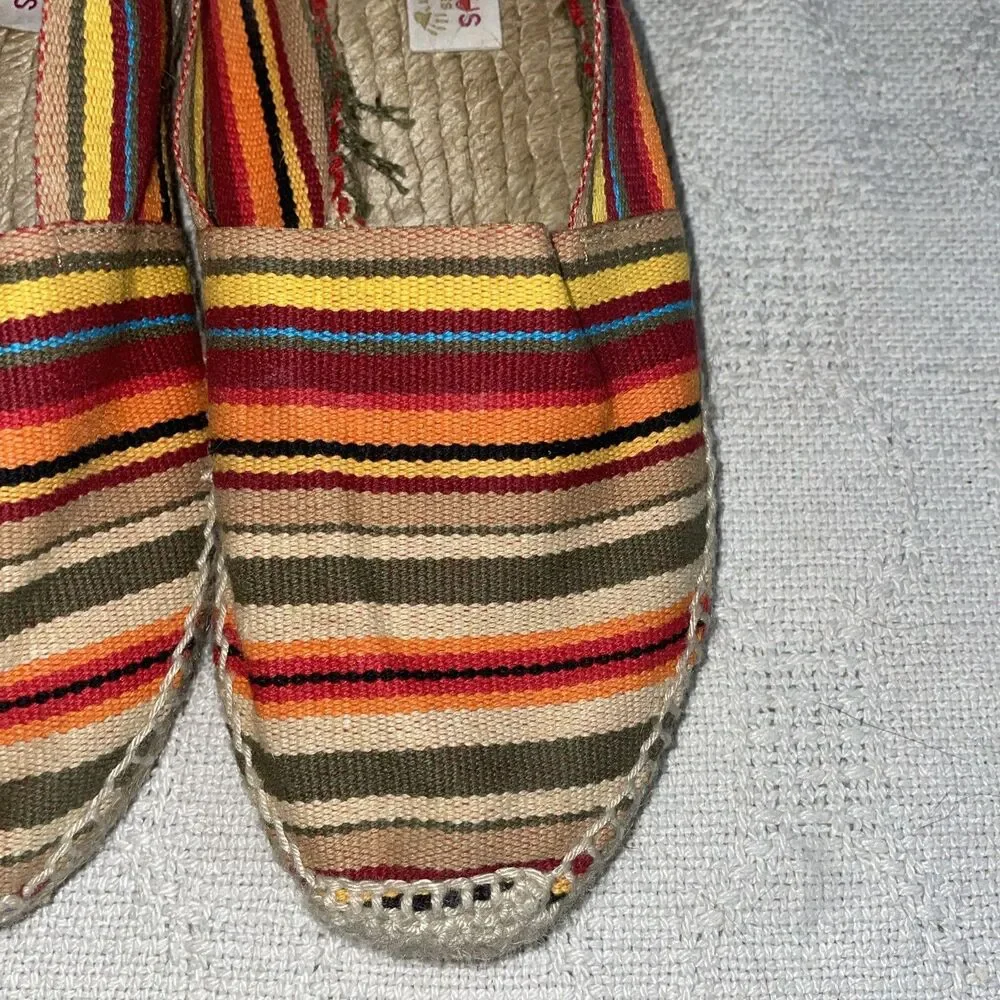 Aspargatus Women’s Casual Espadrilles Size 37 U.S. 6 M Multicolor Canvas Beach